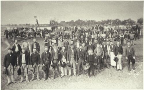 Brookong Station union shearers at the time of the riots, Lockhart Shire [picture]