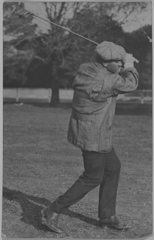 [Portrait of Richard Banks, professional golf champion of Victoria, April 1910] [picture]
