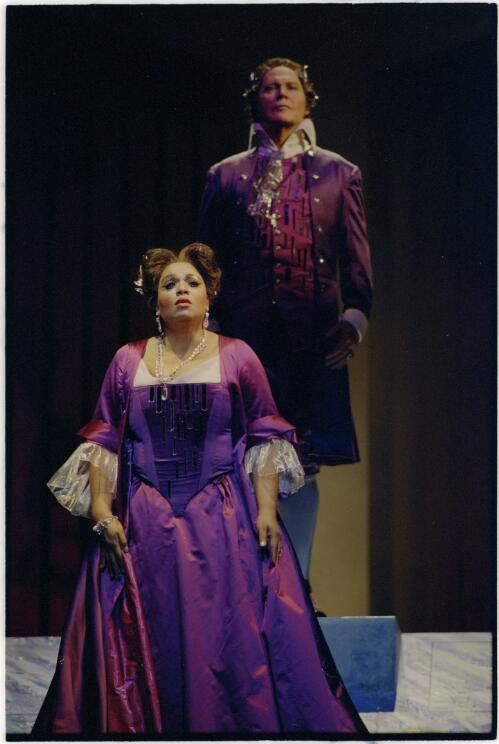 [Portrait of Leona Mitchell and Horst Hoffman as Bacchus in Ariadne auf Naxos (Ariadne on Naxos), Opera Australia, January 1997] [picture] / Don McMurdo