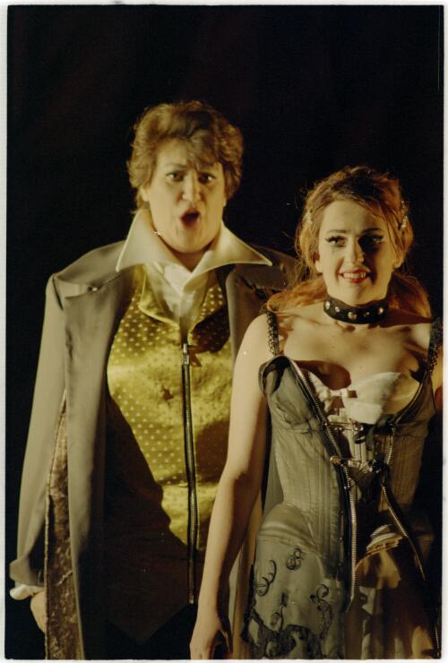 [Portrait  of Bernadette Cullen as Composer and Jillian Anderton as Zerbinetta in Ariadne auf Naxos (Ariadne on Naxos), Opera Australia, January 1997] [picture] / Don McMurdo