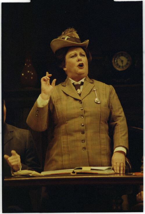 [Portrait of Margaret Haggart as Lady Billows in Albert Herring, Australian Opera, 1988] [picture] / Branco Gaica