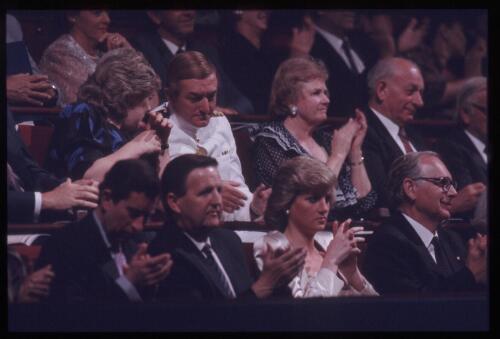 [Princess Diana at the Bicentennial Concert, Sydney Entertainment Centre, January 1988] [transparency] / Don McMurdo