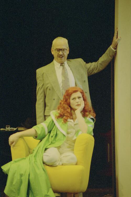 [Portrait of Jennifer McGregor as Lulu and Barry Mora as Dr. Schon in Lulu, Australian Opera, February 1994] [picture] / Don McMurdo