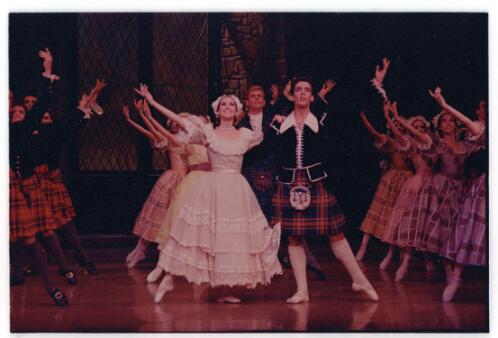[Adam Marchant as James in Australian Ballet performance of La Sylphide, Act I, 1989] [picture] / Don McMurdo