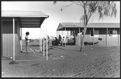 Metal housing at Jigalong, Pilbara, W.A. October 1979 [picture] / Lyn McLeavy