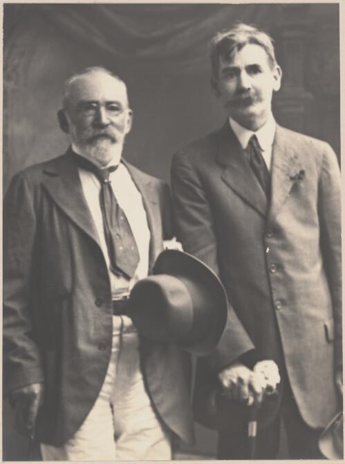 [Portrait of J.F. Archibald and Henry Lawson, Sydney, 13.9.1918] [picture] / The Johnson Studios