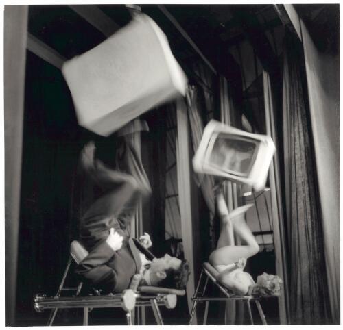 Juggling together, Sorlie's Travelling Vaudeville Show, ca. 1960 [picture] / Jeff Carter