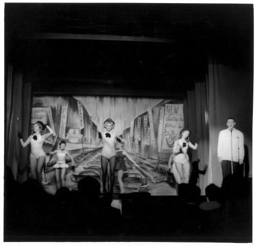 The show has started, Sorlie's Travelling Vaudeville Show, ca. 1960 [picture] / Jeff Carter