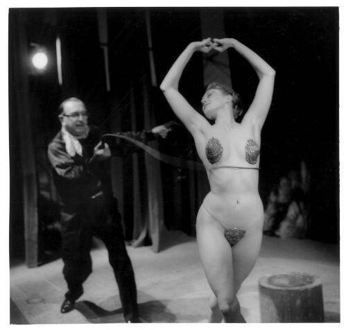 Whip-strip, Sorlie's Travelling Vaudeville Show, ca. 1960 [picture] / Jeff Carter
