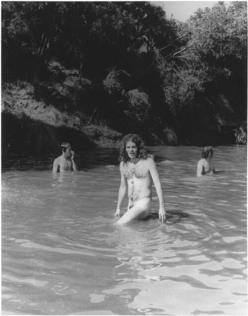 Total nudity was more prevalent in the river than on the grassy hillside, Sunbury 1972 [picture] / Soc Hedditch
