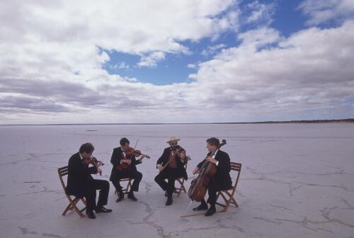 Australian String Quartet, outback tour, 1999 [picture] / Ian Kenins