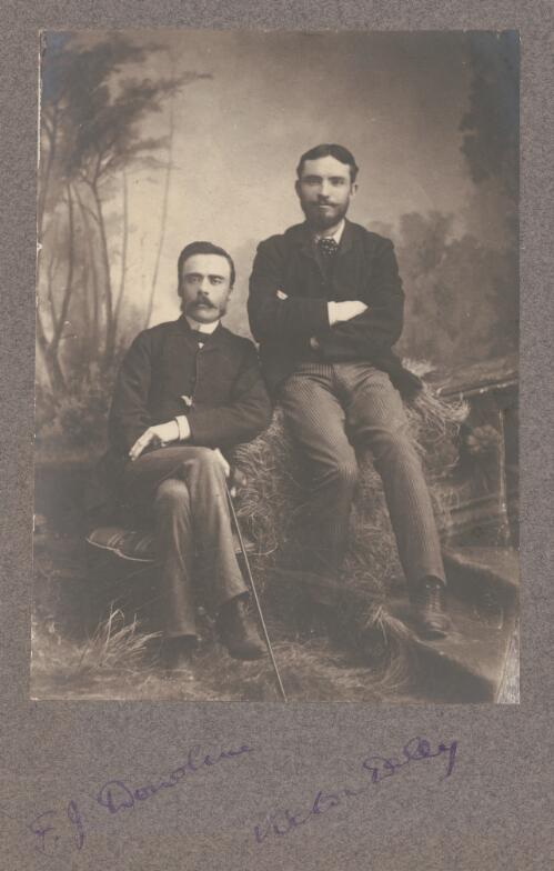 Portrait of F.J. Donohue and Victor Daley [picture]