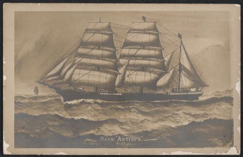 The bark Antiope, approximately 1908 / Adelaide Photo Co