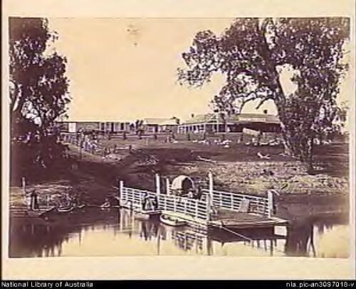 Punt on the Lachlan River [picture] / N.J. Caire