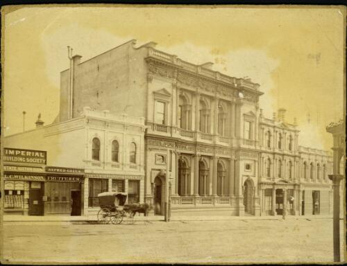 North side Collins Street near William Street, Melbourne, 1858 [picture] / Antoine Fauchery
