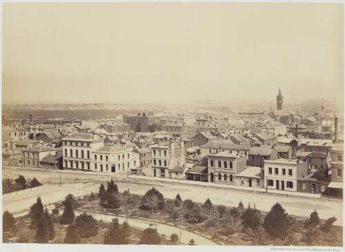 [View of Melbourne, ca. 1874, 1] [picture] / photographed at the Crown Lands Office, Melbourne, by John Noone