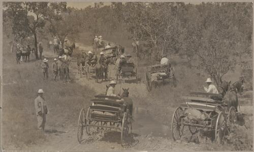 Leaving Pine Creek for Katherine and the first halt on the way, 1912 [picture] / J.P. Campbell