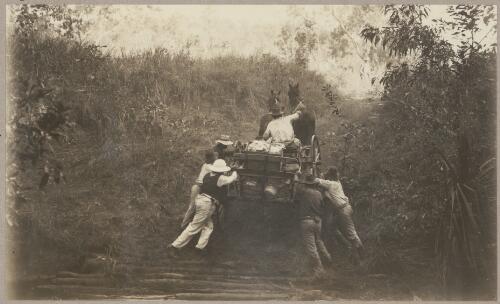 The many creeks are well defined by extra timber and jungle, and steep banks require assistance at the wheel, 2 [picture] / J.P. Campbell