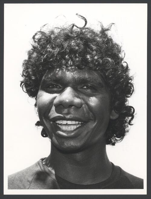 Portrait of David Gulpilil, Australian Aboriginal actor and dancer, 1978 [1] [picture] / Australian Information Service photograph by Alex Ozolins