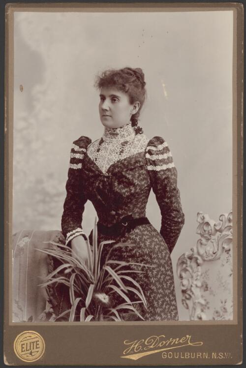 [Portrait of Mrs Harris (wife of A. L. Faithfull's manager)] [picture] / H. Dorner