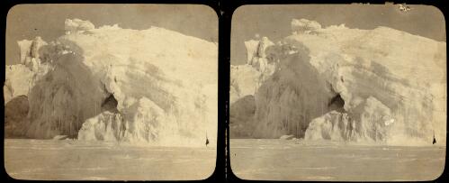 Iceberg, showing curved snow bands, Cape Roberts, [1911] [picture] / G.T