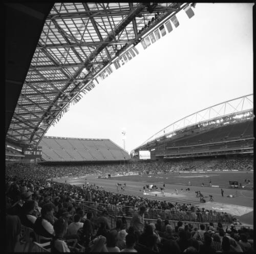 [Events in progress inside Olympic Stadium, Sydney 2000 Paralympic Games, 22 October 2000] [picture] / Louis Seselja