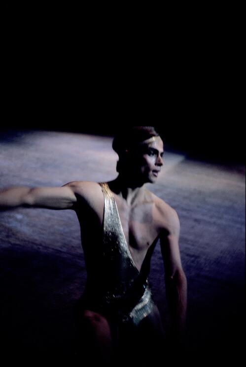 Rudolf Nureyev in Agrippina Vaganova's "Diana and Actaeon", The Australian Ballet, 1964 [transparency] / [Walter Stringer]