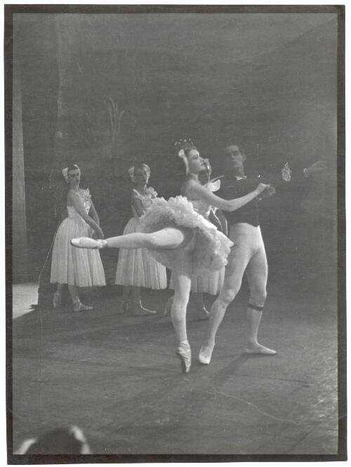 Ballet Rambert performance of Swan Lake, Act II, starring Belinda Wright and Frank Staff, Princess Theatre, 1948 [picture] / Walter Stringer