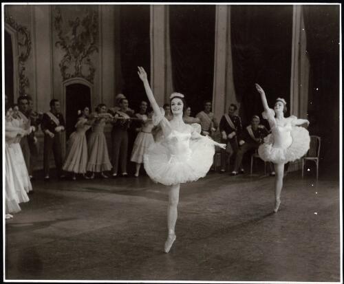 Borovansky Ballet performance of Graduation ball starring Jill Bathurst and Mary Gelder, c. 1958 [picture] / Walter Stringer