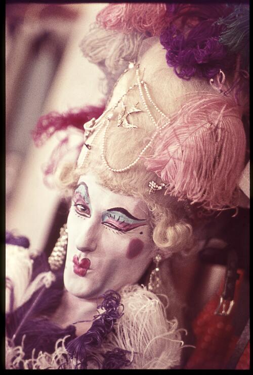 Peter Condon as Madam Bonbonniere in the Nutcracker, The Australian Ballet, 1963 [transparency] / Walter Stringer