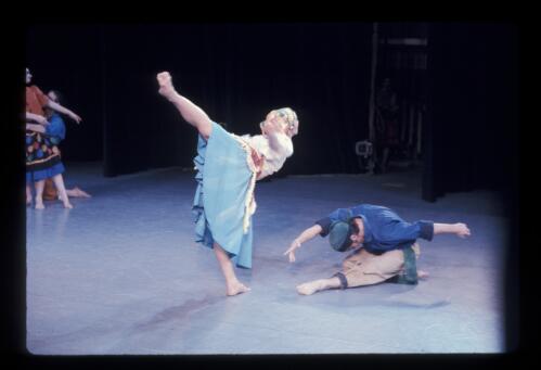 Dianne Parrington and Gary Hill in the Ballet Victoria production of Simple Symphony, 1974 [transparency] / Walter Stringer