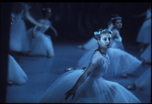 Artists of Ballet Victoria in the Ballet Victoria production of Les Sylphides, 1975 [transparency] / Walter Stringer