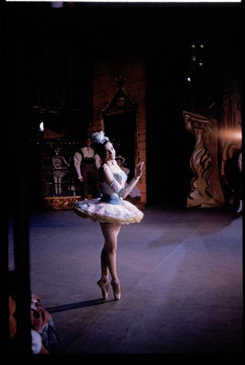 Kathleen Gorham as Swanhilda in the Borovansky Ballet production of Coppelia, c. 1960 [transparency] / Walter Stringer