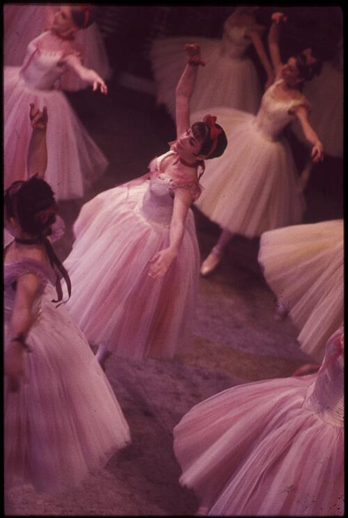 Scene from the Australian Ballet production of Le conservatoire, 1965 [transparency] / Walter Stringer