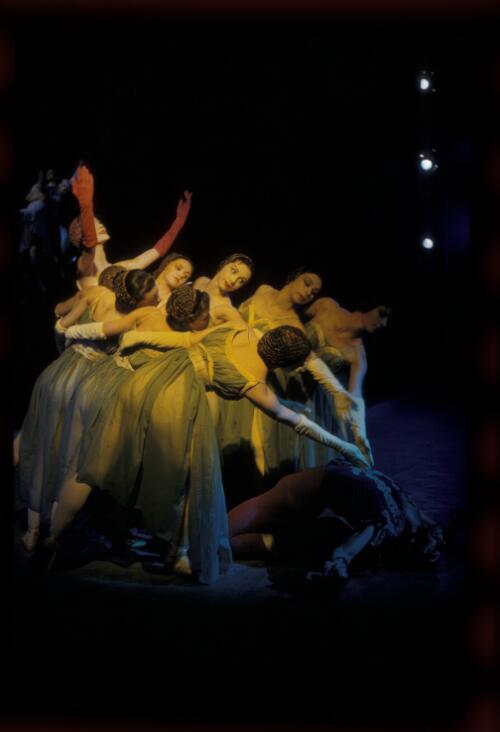 Scene from Symphonie fantastique (?) Borovansky Ballet, 1955 [transparency] / Walter Stringer