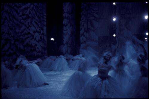 Snowflakes from Nutcracker, Borovansky Ballet, c. 1957, [1] [transparency] / [Walter Stringer]