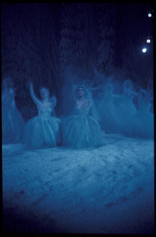 Snowflakes from Nutcracker, Borovansky Ballet, c. 1957, [2] [transparency] / [Walter Stringer]