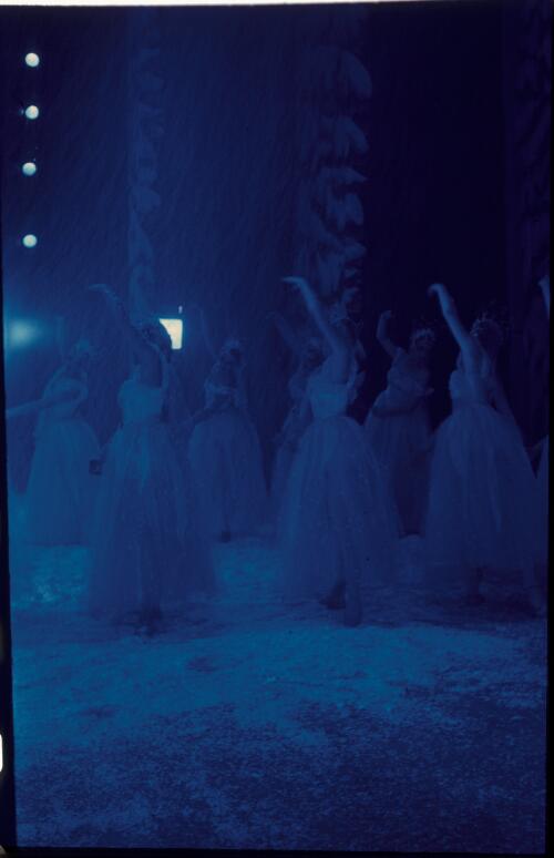Snowflakes from Nutcracker, Borovansky Ballet, c. 1957, [6] [transparency] / [Walter Stringer]