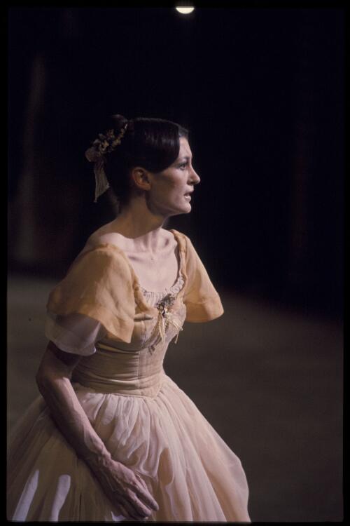 Carla Fracci as Giselle in Act I of the Australian Ballet production of Giselle, 1976 [2] [transparency] / Walter Stringer