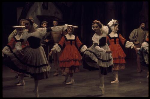Artists of the Australian Ballet in Act I of Giselle, 1976 [transparency] / Walter Stringer