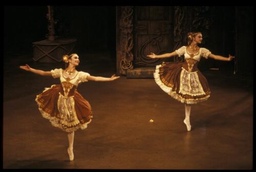 Artists of the Australian Ballet in Act I of the Australian Ballet production of Coppelia, 1985 [transparency] / Walter Stringer