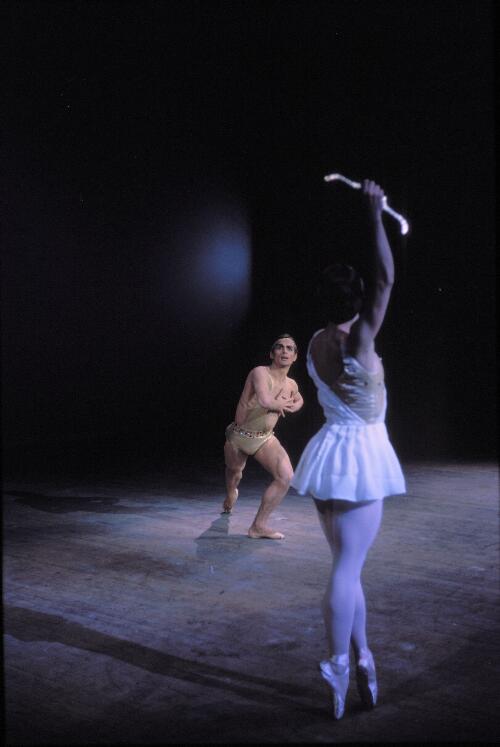 Rudolf Nureyev and Lupe Serrano in Diana and Acteon, the Australian Ballet, 1964 [transparency] / Walter Stringer