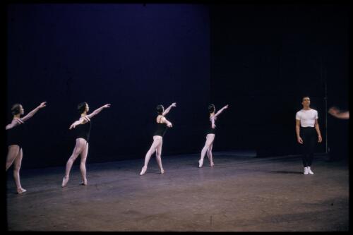 Artists of New York City Ballet in George Balanchine's Concerto Barocco, Her Majesty's Theatre, Melbourne 1958 [transparency] / Walter Stringer