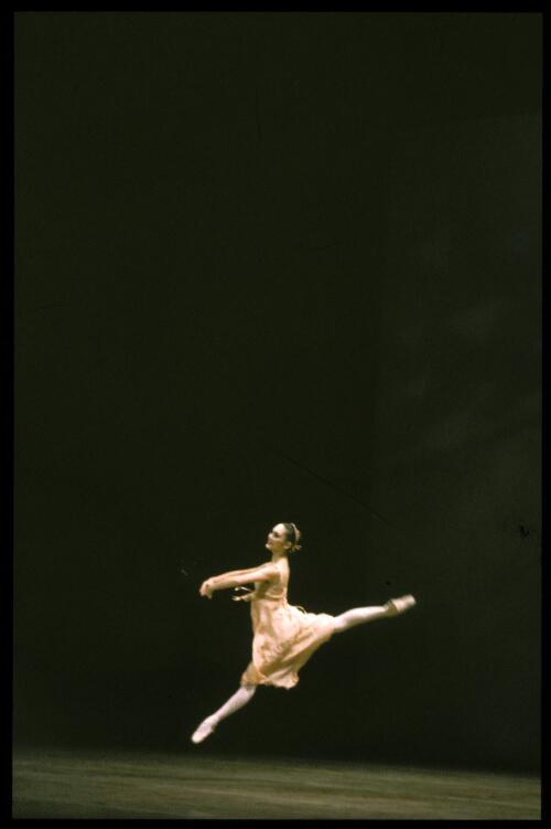 A dancer in Robert Ray's Poems, the Australian Ballet, 1981 [transparency] / Walter Stringer