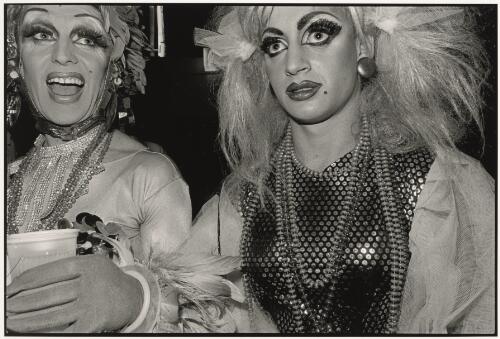Makeup persons and plastic cup : Mardi Gras cabaret at Horden Pavilion, Driver avenue, Paddington, 21 February, 1987 [picture] / Satoshi Kinoshita