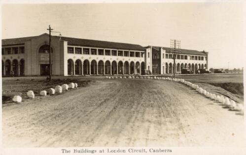 The buildings at London Circuit, Canberra, [1926-1927] [picture] / Charles Henry Taylor