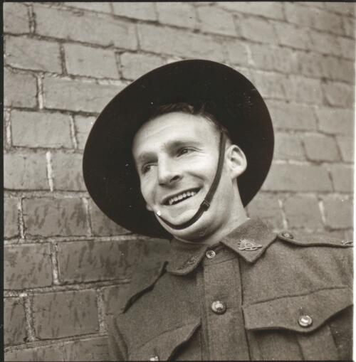 Private Wallace Tratford of Drouin, Victoria [picture] / [photo by Jim Fitzpatrick]