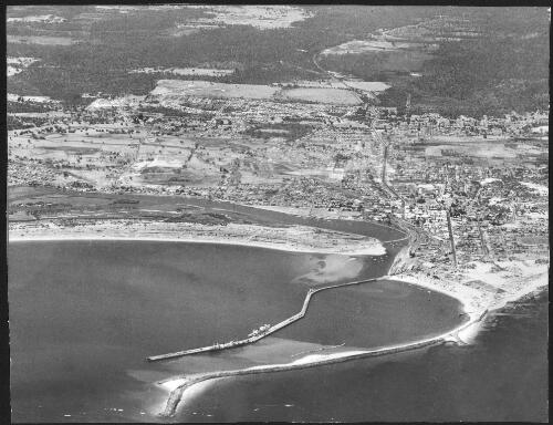 Aerial view the Port of Bunbury looking inland, Western Australia [picture]