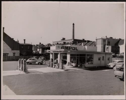 Side view of the Redfern Ampol service station, New South Wales [picture]