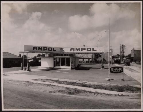 Side view of the Bexley Ampol service station, New South Wales [picture]